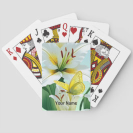 Speelkaarten Witte Lilly, Gele Vlinder