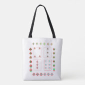 speelkaartenmotief tote bag (Achterkant)