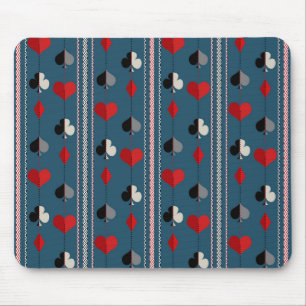 Speelkaartsymbolen. Voor pokeraars. Muismat