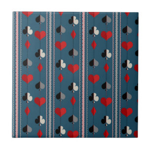 Speelkaartsymbolen. Voor pokeraars. Tegeltje