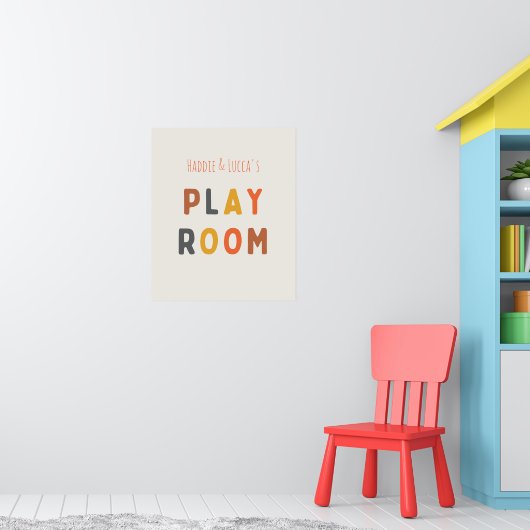 speelkamer op maat gemaakte poster & prints (Kinderkamer 1)
