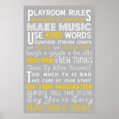 Speelkamerregels Poster (Voorkant)