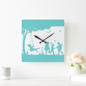 Speelkinderen Vierkante Klok (Huis)