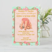  speelmeisje op zaterdag Uitnodigingen 1e (Staand voorkant)