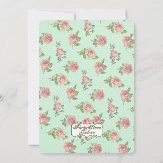  speelmeisje op zaterdag Uitnodigingen 1e (Achterkant)