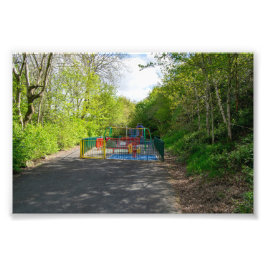 Speelplaats bij Allan Park, Sowerby Bridge Foto Afdruk