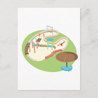 speelplaats briefkaart