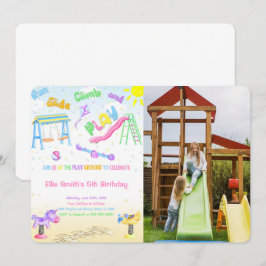 Speelplaats Foto Uitnodiging