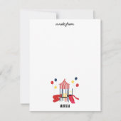 Speelplaats Kinderen Jongens Meisjes Verjaardag Aa Notitiekaartje (Voorkant)