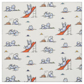 Speelplaats Samoyeds White Stof (Swatch)