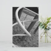 Speelplaats Spiraal Zwart & Wit Briefpapier (Staand voorkant)