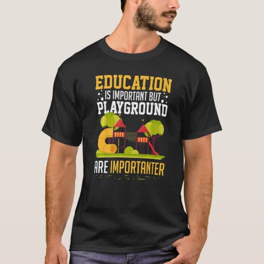 Speelplaats voor binnenspelen Slide buitenkinderen T-shirt (Voorkant)