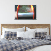 Speelplaats voor kinderen 10 dia na regendoek canvas afdruk (Insitu (Slaapkamer))