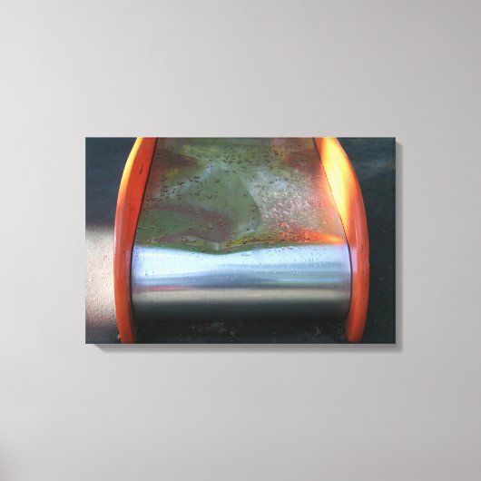 Speelplaats voor kinderen 10 dia na regendoek canvas afdruk (Voorkant)