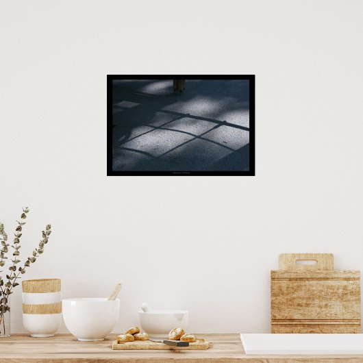 Speelplaats voor kinderen 17 klimmen Netto schaduw Poster (Keuken)