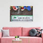 Speelplaats voor kinderen 1 Reserve aux Enfants C Canvas Afdruk (Insitu (Woonkamer))