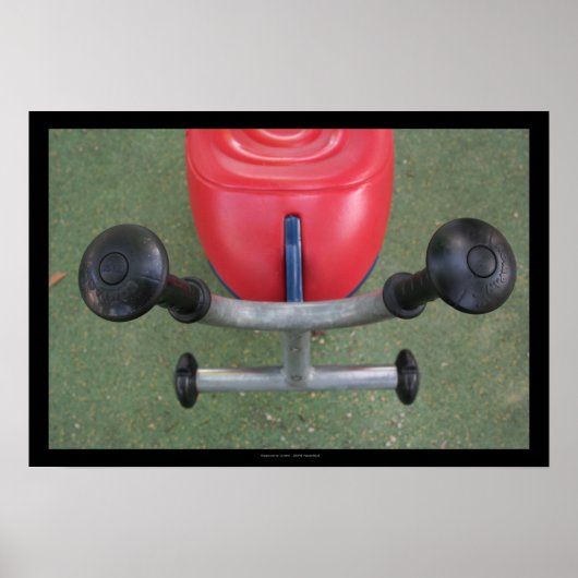 Speelplaats voor kinderen 22 Rode Teeter-totter P Poster (Voorkant)
