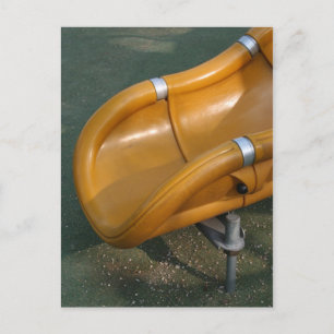 Speelplaats voor kinderen 32 geel briefkaart