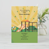Speelplaats Zonnige Dag Kaart (Staand voorkant)