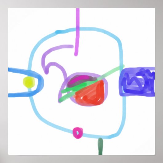 Speels abstract ontwerp poster (Voorkant)