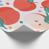 speels appelpatroon cadeaupapier (Hoek)