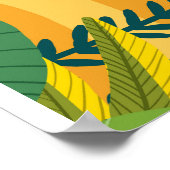 Speels & beschrijvend, speels Oerwoud Cub Digitaal Poster (Hoek)