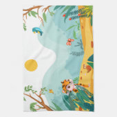 Speels & beschrijvend, speels Oerwoud Cub Digitaal Theedoek (Verticaal)