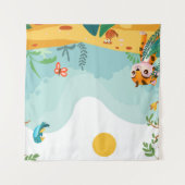 Speels & beschrijvend, speels Oerwoud Cub Digitaal Wandkleed (Voorkant (horizontaal))