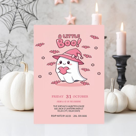 Speels boek! Halloweenfeest uitnodigen Kaart