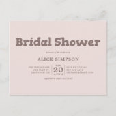 Speels Bold Slab Beige Vrijgezellenfeest Briefkaart (Voorkant)