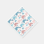 Speels Bunny Silhouette patroon Servet (Hoek)