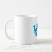 Speels cartoonhaai-ontwerp – Duik in het plezier! Koffiemok (Links)