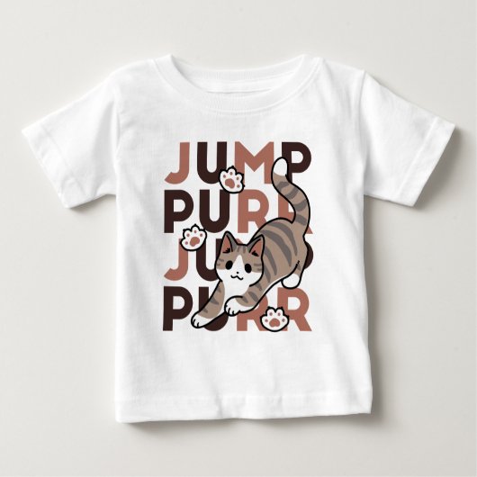 Speels Cat Jump Design - Jump Spint Pun artwork (Voorkant)