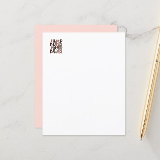 Speels Cat Jump Design - Jump Spint Pun artwork (Voorkant / Achterkant in situ)