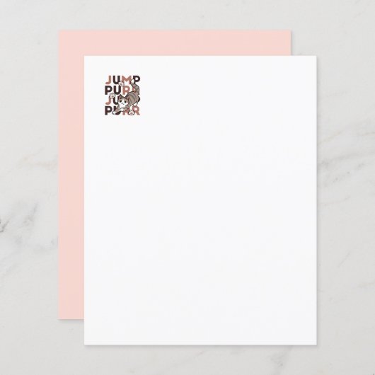 Speels Cat Jump Design - Jump Spint Pun artwork (Voorkant / Achterkant)