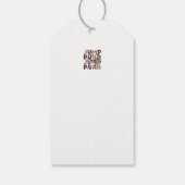 Speels Cat Jump Design - Jump Spint Pun artwork Cadeaulabel (Achterkant)