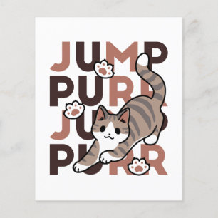 Speels Cat Jump Design - Jump Spint Pun artwork Flyer