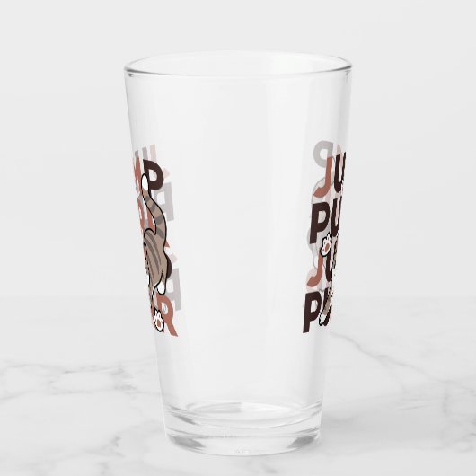Speels Cat Jump Design - Jump Spint Pun artwork Glas (Links)