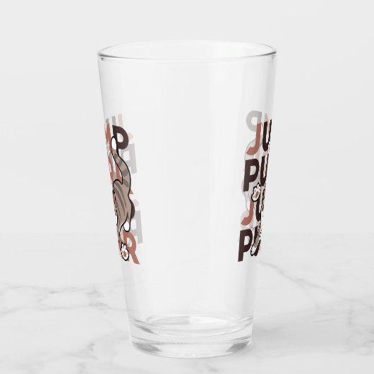 Speels Cat Jump Design - Jump Spint Pun artwork Glas (Rechts)