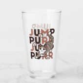 Speels Cat Jump Design - Jump Spint Pun artwork Glas (Voorkant)