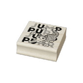 Speels Cat Jump Design - Jump Spint Pun artwork Rubberstempel (Stempel)