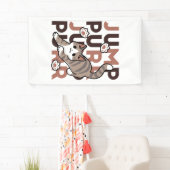 Speels Cat Jump Design - Jump Spint Pun artwork Spandoek (Insitu)