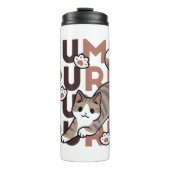 Speels Cat Jump Design - Jump Spint Pun artwork Thermosbeker (Voorkant)