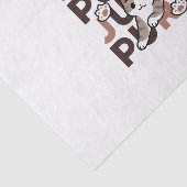Speels Cat Jump Design - Jump Spint Pun artwork Tissuepapier (Detail)