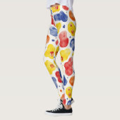 Speels chunky onregelmatig camouflagepatroon leggings (Links)