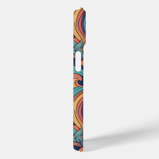 Speels dolfijnenpatroon – Ocean-geïnspireerd desig Case-Mate iPhone Case (Achterkant / Rechts)