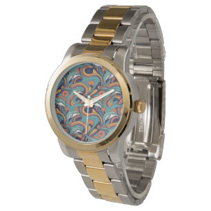 Speels dolfijnenpatroon – Ocean-geïnspireerd desig Horloge