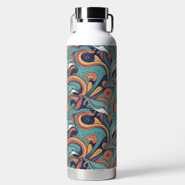 Speels dolfijnenpatroon – Ocean-geïnspireerd desig Waterfles