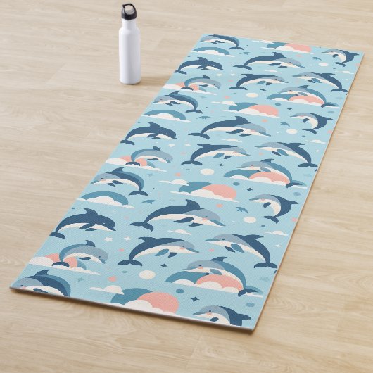 Speels dolfijnenpatroon yogamat (In situ)
