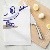 Speels en grappig koffie ontwerp theedoek (Quarter Fold)